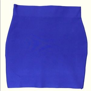 Shinestar Juniors' Solid Royal Blue Bandage Pencil Skirt Size Large NEW